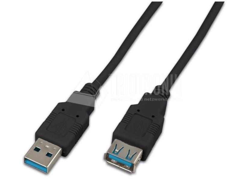 Wirewin USB 3.0-Verlängerungskabel  USB A - USB A 3 m