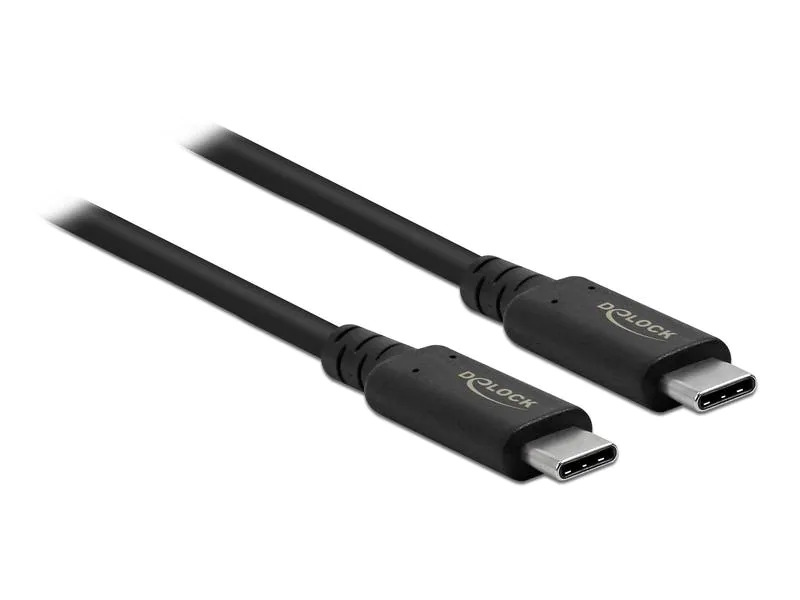 Delock USB4-Kabel 40 Gbps koaxial USB C - USB C 0.8 m