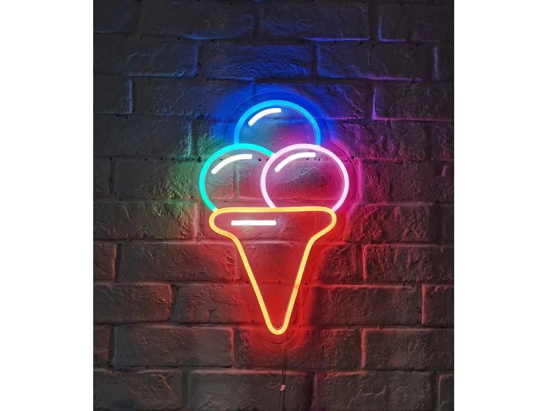 Vegas Lights LED Dekolicht Neonschild Cornet 24 x 36 cm