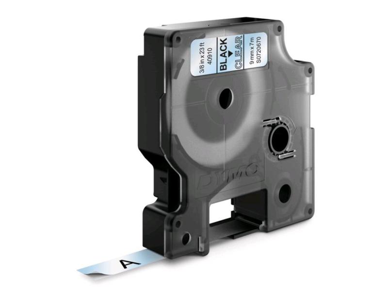 DYMO Beschriftungsband D1 Schwarz auf Transparent
