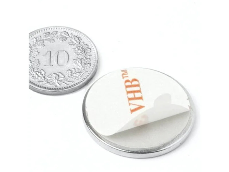 supermagnete Haftmagnet 10 x 25 mm, Selbstklebend