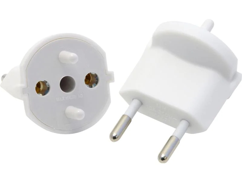 Max Hauri Fixadapter SchuKo Konturenstecker – T11 Weiss