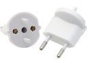 Max Hauri Fixadapter SchuKo Konturenstecker – T11 Weiss