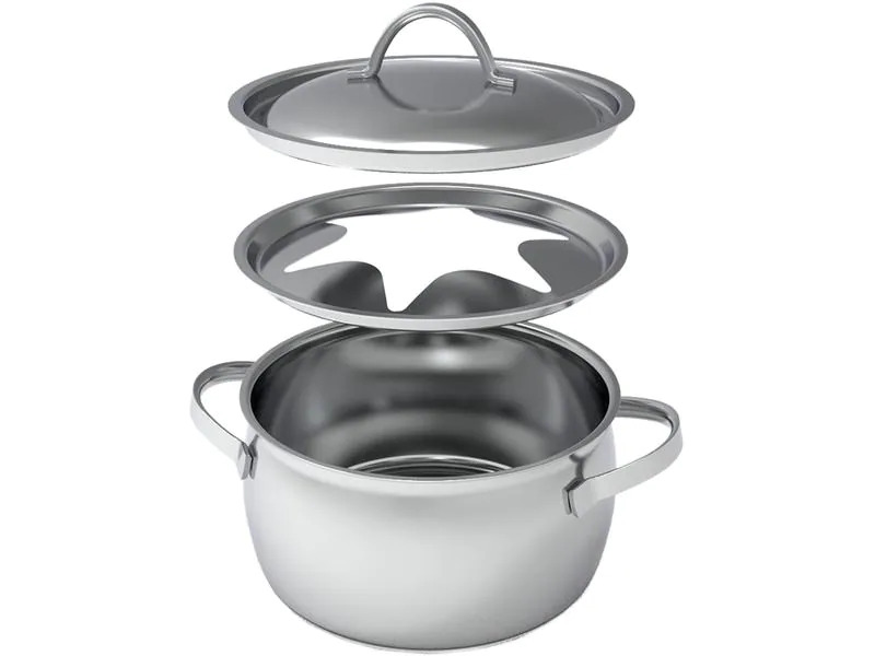 Kisag Fondue-Topf Verbier Silber