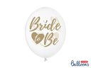 Partydeco Luftballon Bride to be Gold Ø 30 cm, 6 Stück