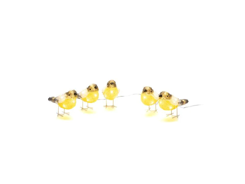 Konstsmide LED-Figur Acryl Vögel, 5er Set