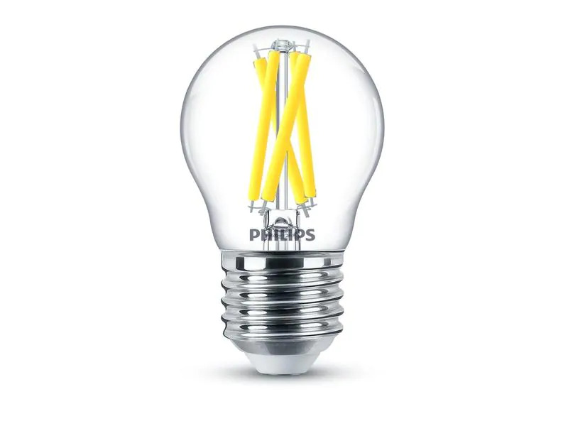 Philips Lampe LEDcla 40W E27 P45 CL WGD90 Warmweiss
