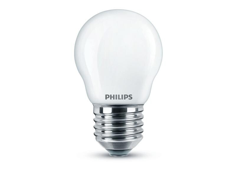 Philips Lampe LEDcla 40W E27 P45 FR WGD90 Warmweiss