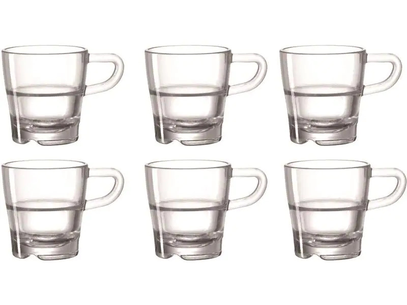 Leonardo Espressotasse Senso 70 ml, 6 Stück, Transparent