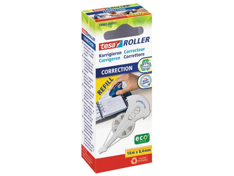 tesa Nachfüllkassette für Korrekturroller ecoLogo 8.4 mm