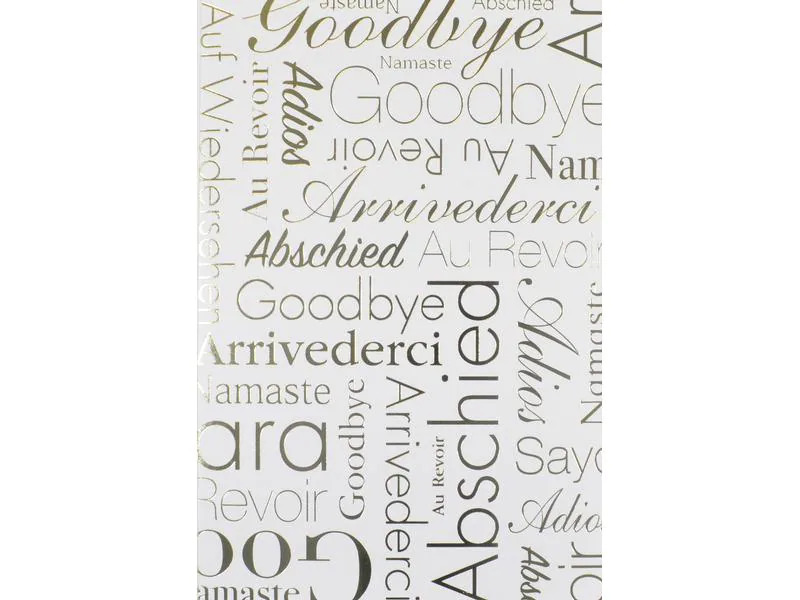 ABC Abschiedskarte Goodbye B6