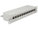 Delock Netzwerkpanel 12 Port 10 Cat.6A LSA Grau