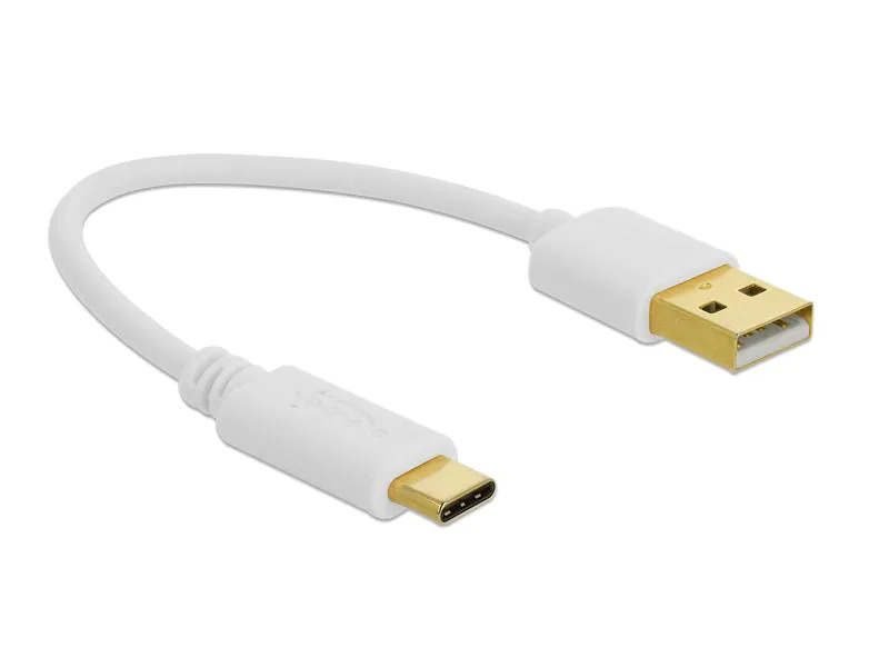 Delock USB-Ladekabel USB A - USB C 0.15 m