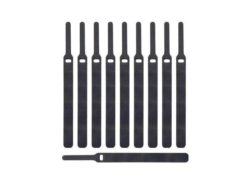 Label-the-cable Klettkabelbinder BASIC STRAPS 14 x 170 mm Schwarz, 10 Stück