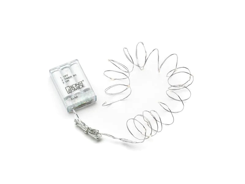 Konstsmide LED Lichterkette Angel Hair 1.9 m 20 LED, Silber