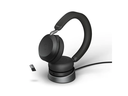 Jabra Headset Evolve2 75 Duo UC Schwarz, USB-A, inkl. Ladestation