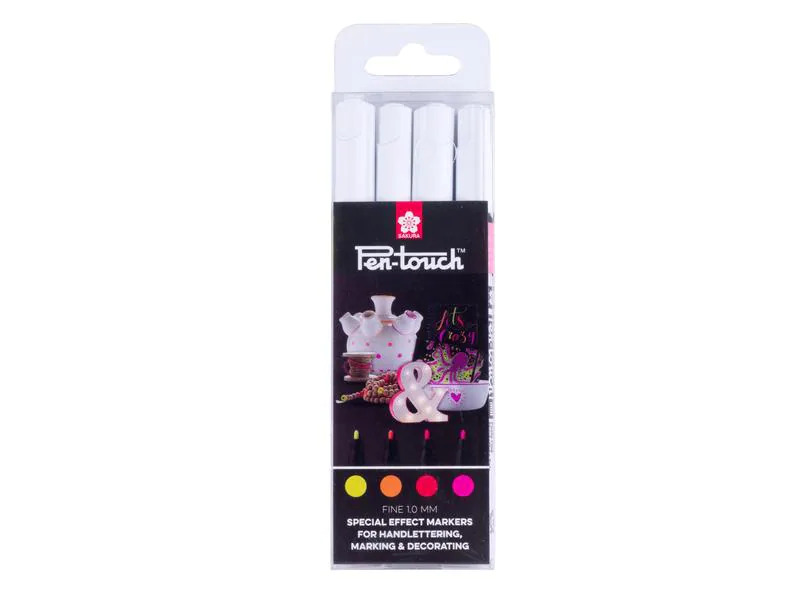 Sakura Lackmarker Pen-Touch 1.0 mm, F, 4 Stück