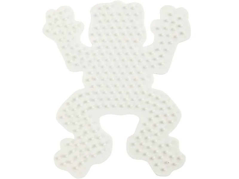 Creativ Company Bügelperlen Platten Nabbi Frosch Weiss