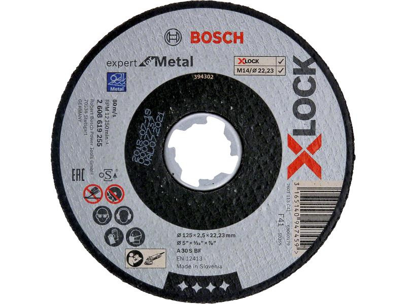 Bosch Professional Trennscheibe gerade X-LOCK Expert for Metal 125 x 2.5