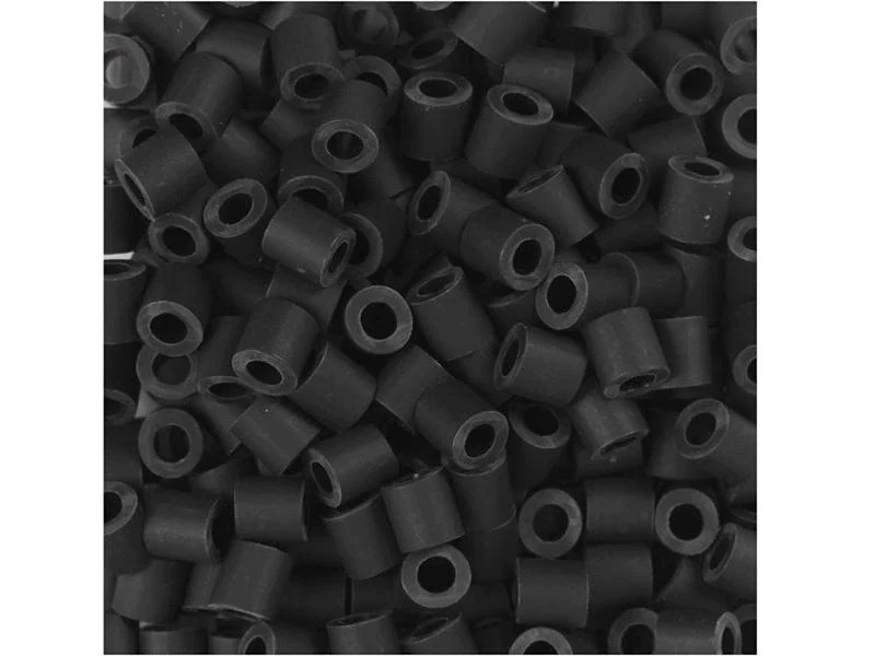 Creativ Company Bio Bügelperlen Nabbi 3000 Stück, Schwarz