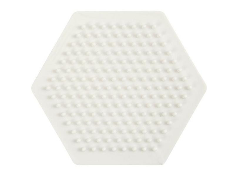Creativ Company Bügelperlen Platten Nabbi Sechseck Weiss