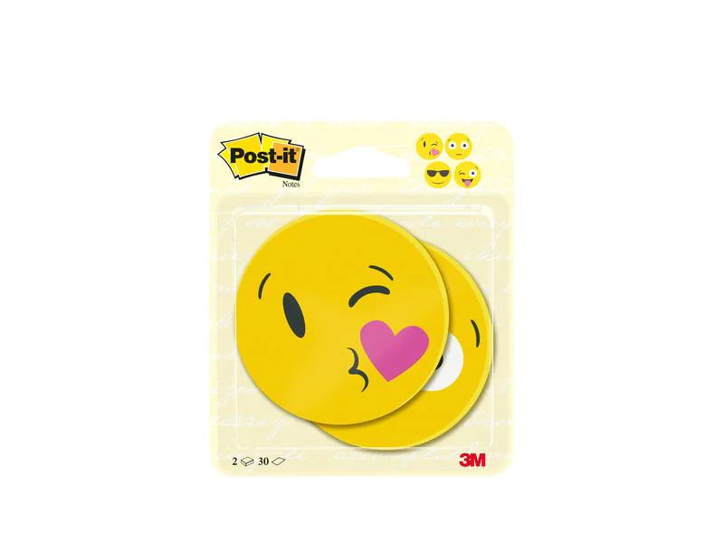 Post-it Notizzettel Post-it Face Designs, 2 Blöcke à 30 Blatt