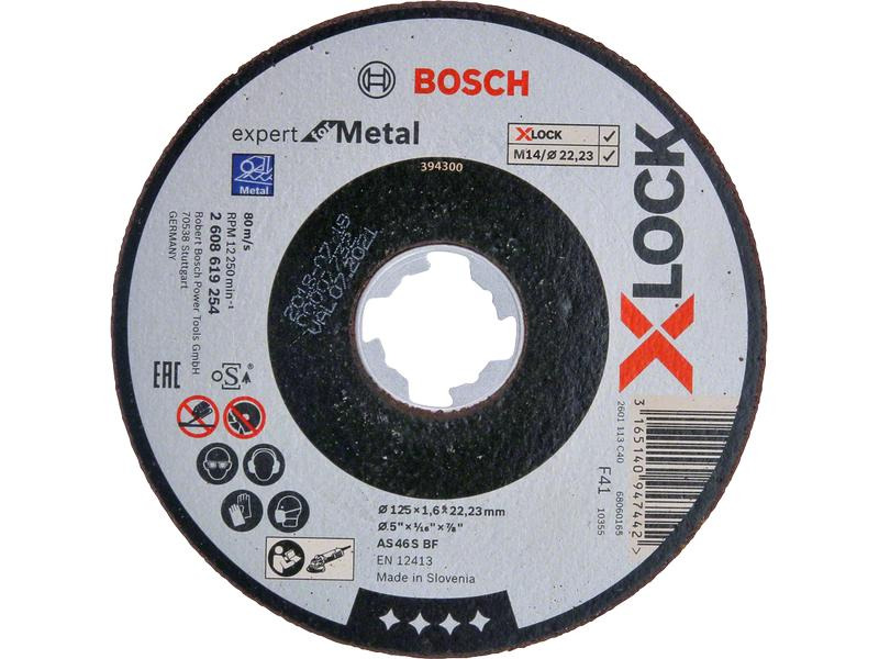 Bosch Professional Trennscheibe gerade X-LOCK Expert for Metal 125 x 1.6