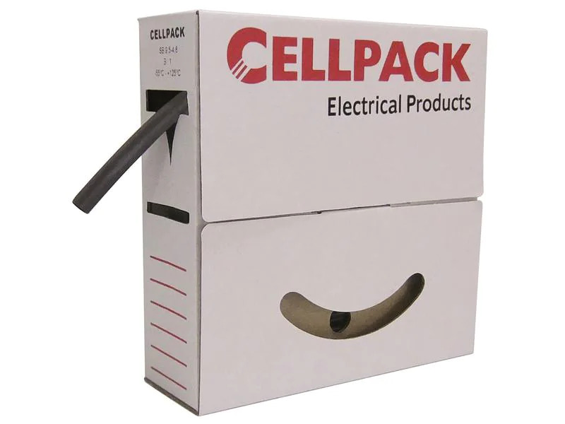 Cellpack AG Schrumpfschlauch 8 m x 12 mm Schwarz
