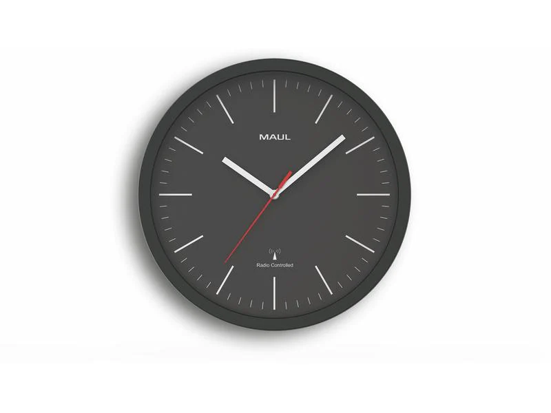 Maul Wanduhr MAULjump Ø 30.5 cm Schwarz