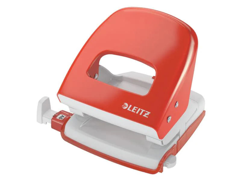 Leitz Locher Nexxt 30 Seiten, Grau-Hellrot
