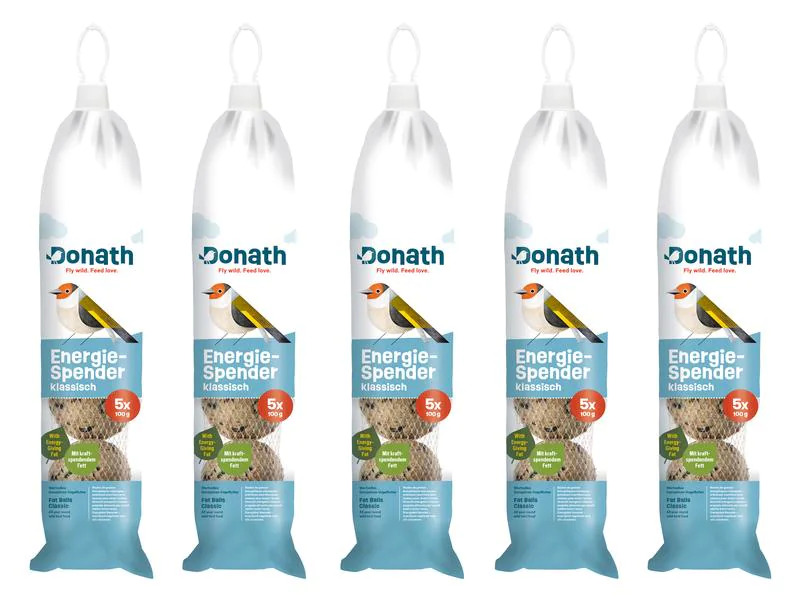 Donath Vogelfutter Energie-Spender klassisch, 5 Säcke à 5 x 100 g