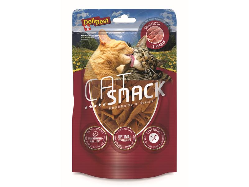 DeliBest Katzen-Snack Cat Kalb, schmale Streifen