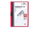 DURABLE Klemmhefter Duraclip 30 A4, Rot