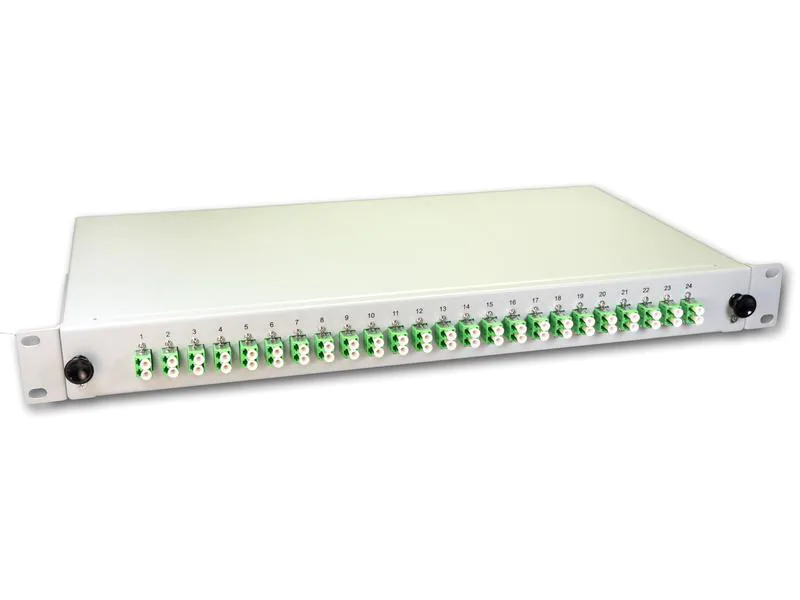 Lightwin Spleissbox 48 Fasern, 24x DLC/APC SM, 9/125µm OS2 Pigtail