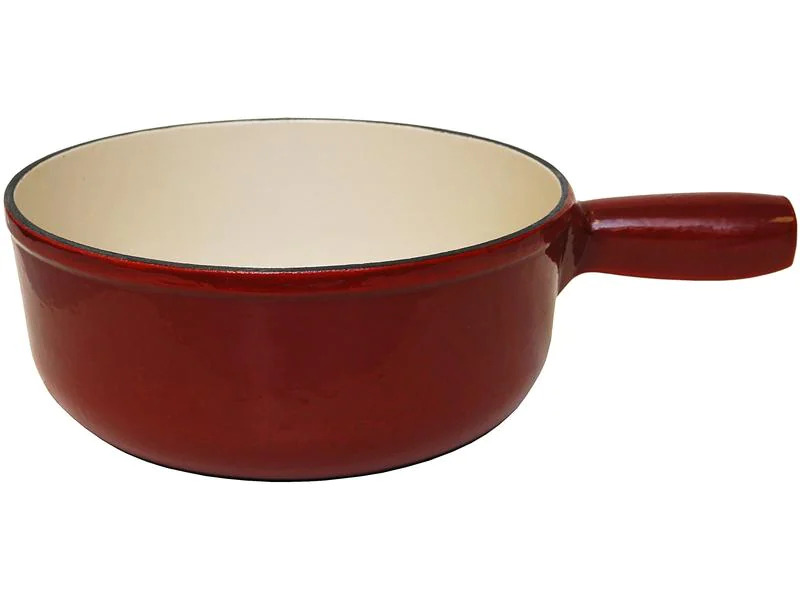 Heidi Cheese Line Fondue-Caquelon Rot/Weiss