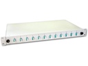 Lightwin Spleissbox 24 Fasern, 12x DLC MM, 50/125µm OM3 Pigtail