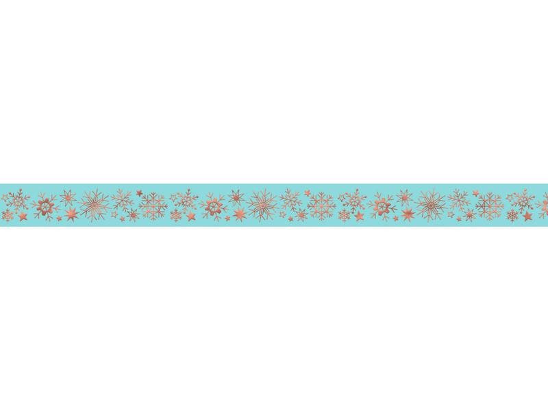 URSUS Washi Tape Schneeflocken 15 mm x 10 m