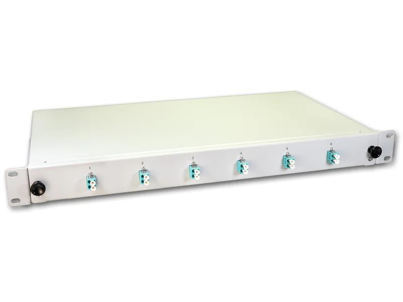 Lightwin Spleissbox 12 Fasern, 6x DLC MM, 50/125µm OM3 Pigtail