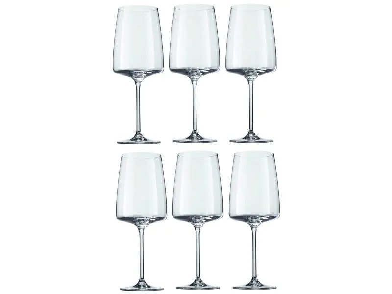 Schott Zwiesel Rotweinglas Sensa 660 ml, 6 Stück, Transparent