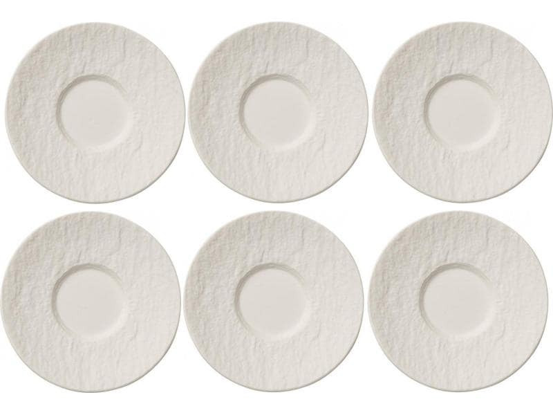 Villeroy &amp; Boch Untertasse Manufacture Rock 1 Stück, Weiss