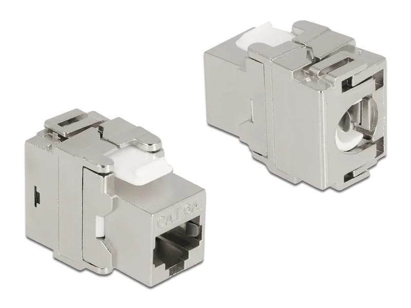 Delock Keystone-Modul RJ45 - LSA, Cat.6A 180° werkzeugfrei, STP