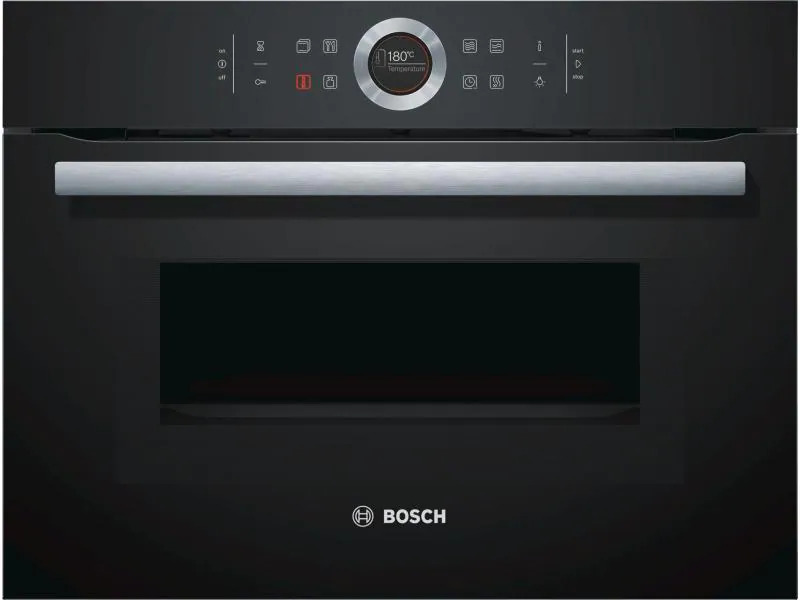 Bosch Einbaubackofen mit Mikrowelle CMG633BB1 Schwarz