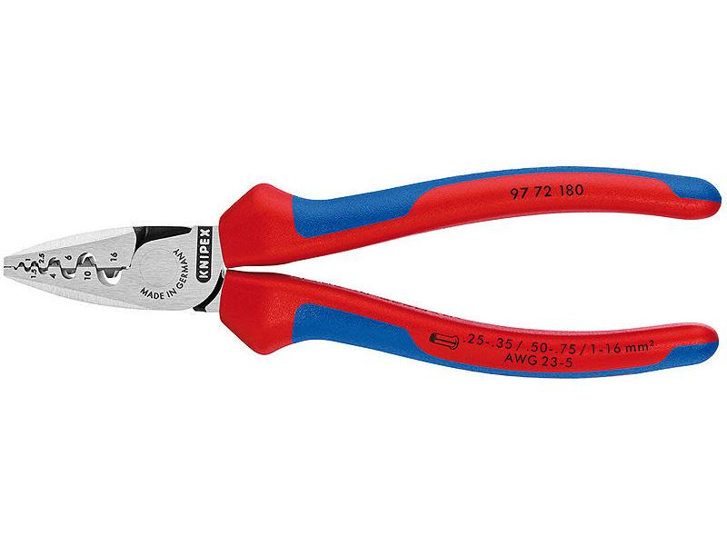 Knipex Crimpzange 180 mm für Aderendhülsen