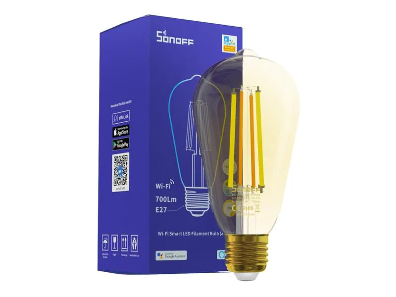 SONOFF Leuchtmittel B02-F-ST64 1800 K-5000 K, E27