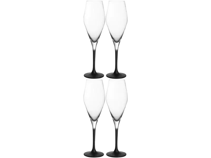 Villeroy &amp; Boch Champagnerglas Rock 260 ml, 4 Stück, Transparent
