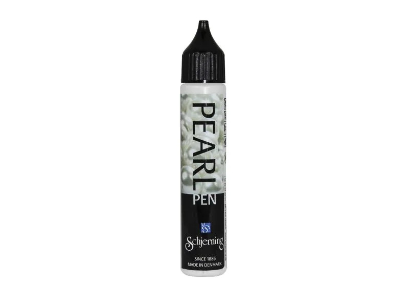 Schjerning Perlentropfenfarbe Pearl Pen 28 ml, Weiss
