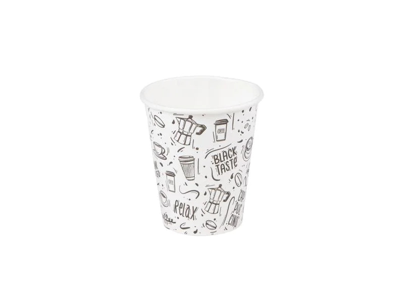 tabletop Einweg-Kaffeebecher Bistro 200 ml 50 Stück