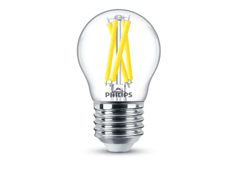 Philips Lampe LEDcla 60W E27 P45 CL WGD90 Warmweiss
