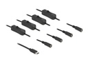 Delock Hohlstecker Kabel USB Type-C zu 4 x DC mit Schalter 1 m