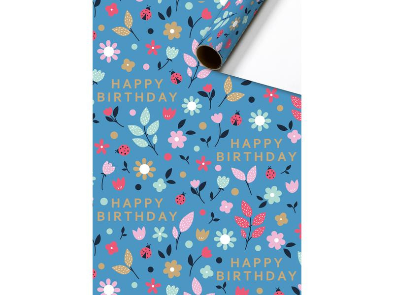 Stewo Geschenkpapier Benice 80 g/m², Mehrfarbig, 70 cm x 2 m